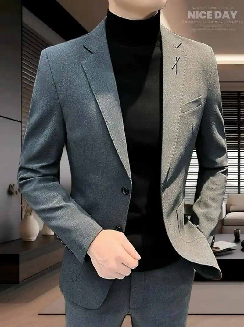 男士痞帅高级感西服套装.男士们,2024新款春秋西服套装来袭 - 抖音