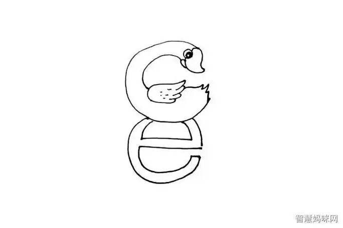 动物水面倒影简笔画