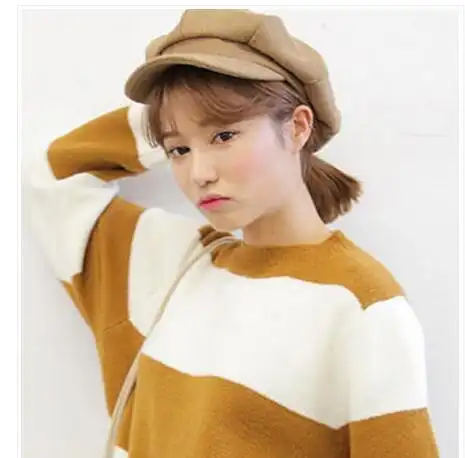 戴帽子女生低位马尾发型扎发 更好看也更洋气