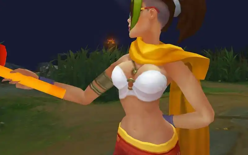 剑姬的泳衣真是一个比一个性感啊!泳池派对 菲奥娜全泳装完美展示!