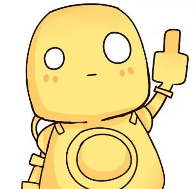 虽然很萌吧,但是机器人,你的中指几个意思!