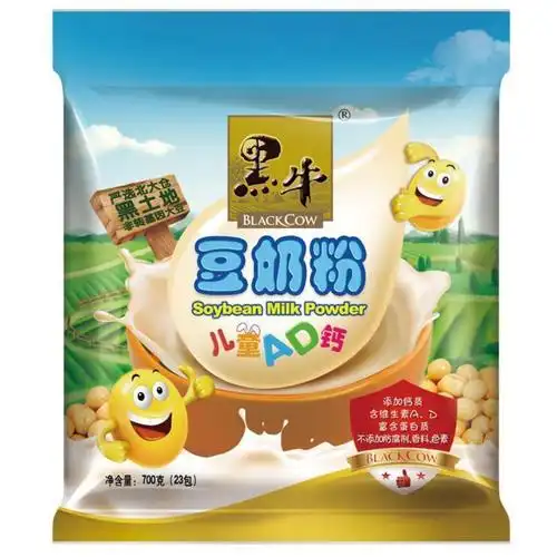 特价黑牛高钙豆奶粉700克约23包维他命儿童中老年1袋3袋热冲1袋高钙