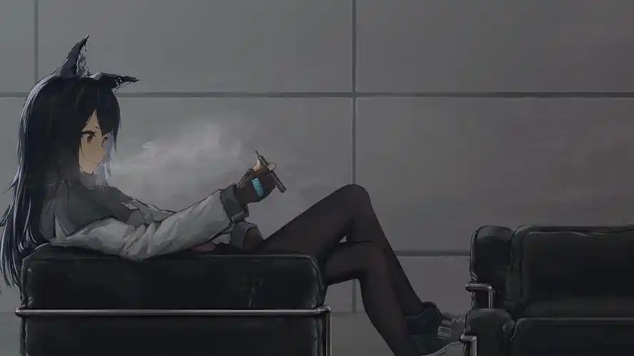 女生耳朵沙发动漫壁纸壁纸