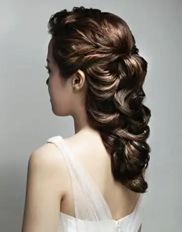 今年最流行的韩式盘发发型图片片