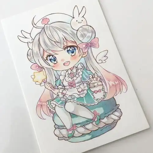 cg原画插画教程小白也能临摹的简单动漫人物手绘素材