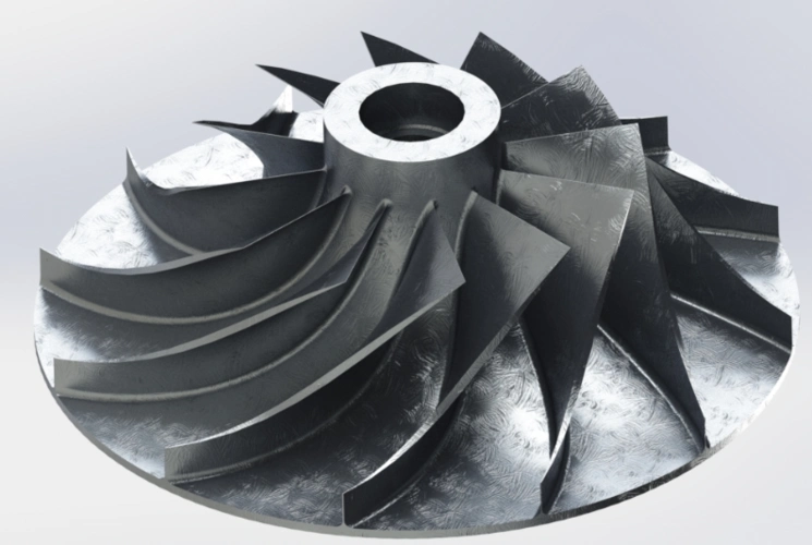 做了个离心压缩机叶轮