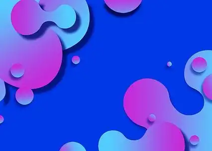 渐变蓝紫孟菲斯背景