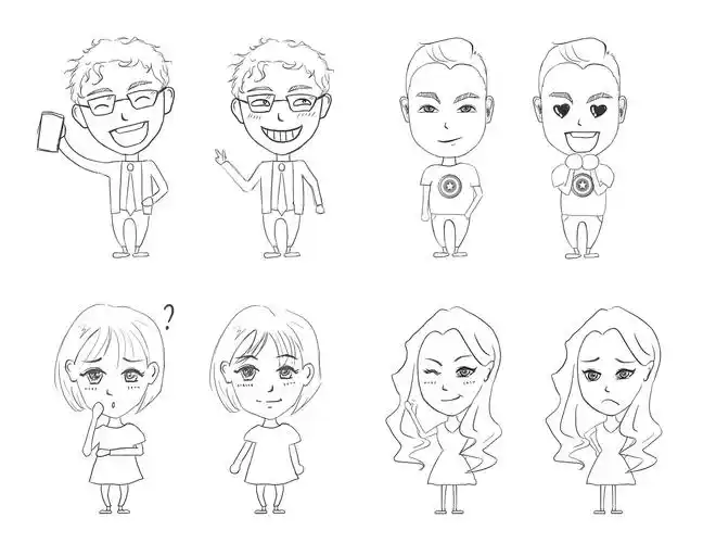 卡通人物形象设计品牌形象手绘人物品牌ip