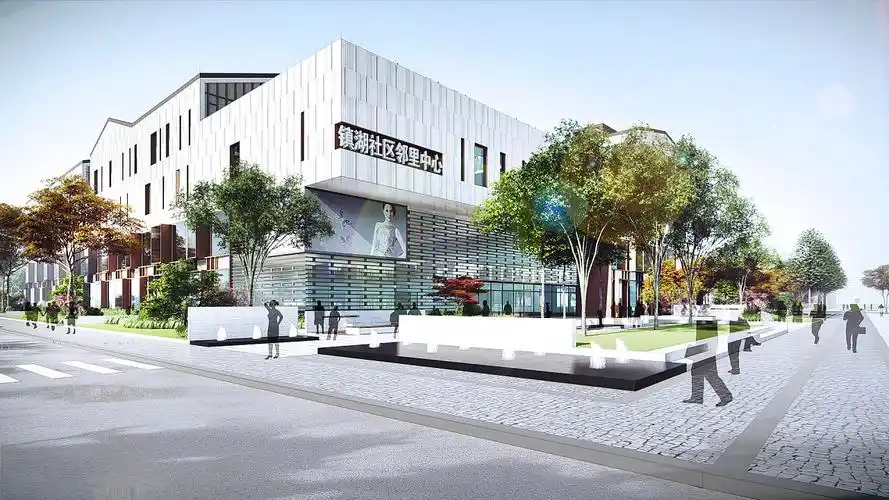 邻里中心景观设计 lu8出图|三维|建筑/空间|梁西凹 - 原创作品 - 站酷