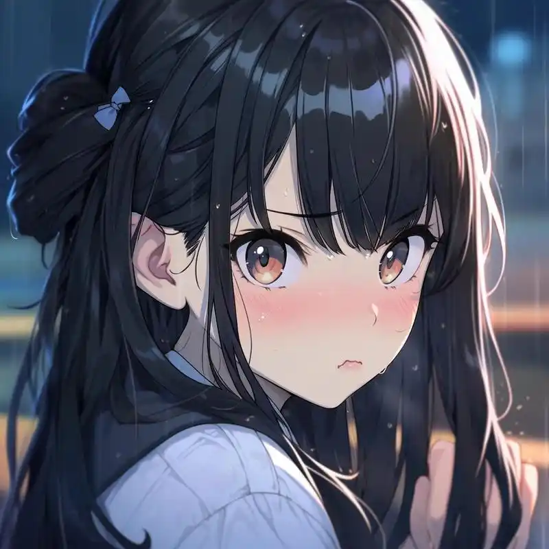 单马尾动漫女高头像