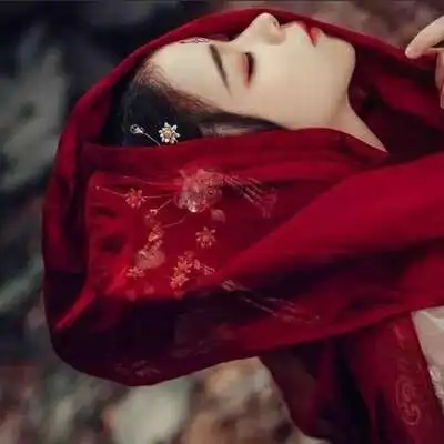 红色古风女_女生头像_我要个性网