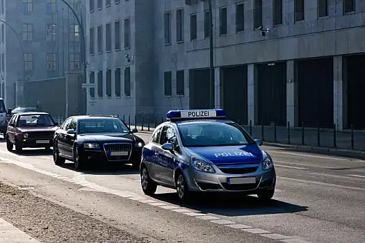 警车,德国,靠近,波兹坦广场,柏林