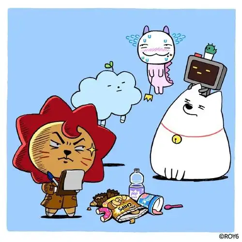 莱·福尔摩斯·阳上线偷吃零食的人就是→_→#守护联萌#roy6超话