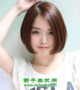 学生头瓜子脸没有刘海发型图片