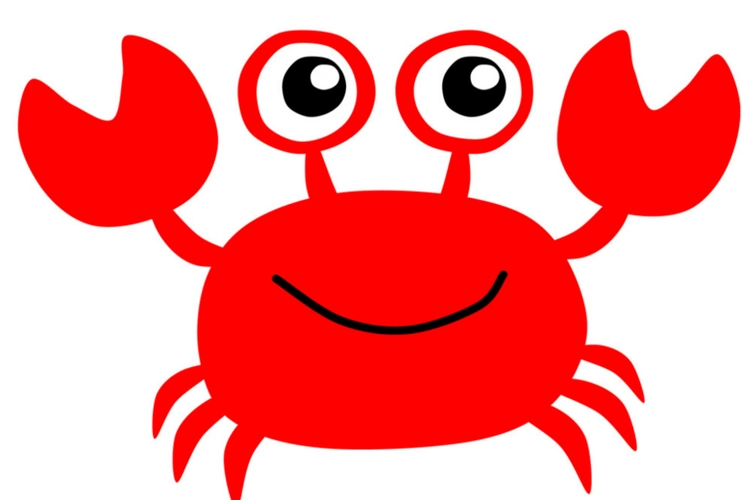 卡通螃蟹简笔画的颜色