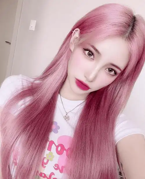 辣妹都爱的粉色系._发型_中国_形象