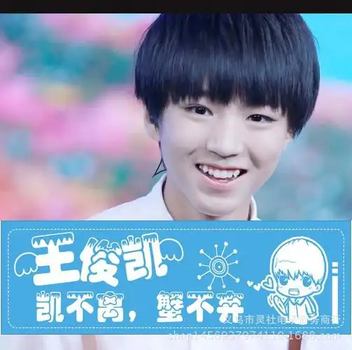 tfboys王俊凯手幅应援周边 tf家族 螃蟹王俊凯演唱手幅
