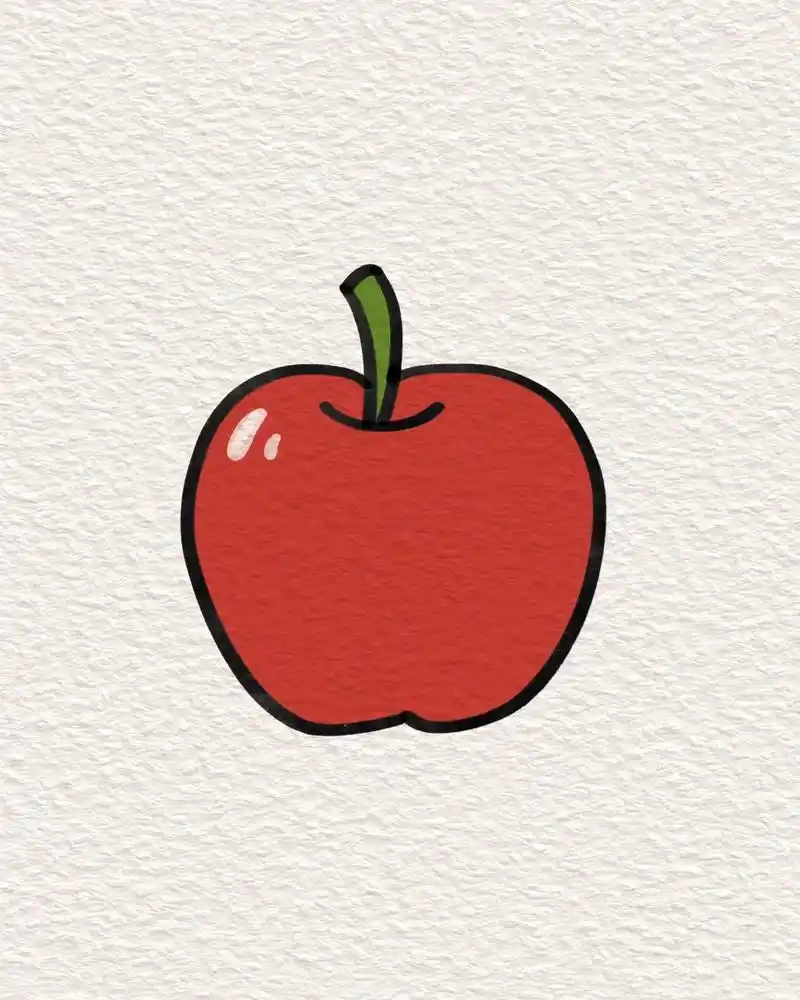 简笔画大全-圣诞节苹果简笔画,祝大家平安喜乐#简笔画 #一起 - 抖音