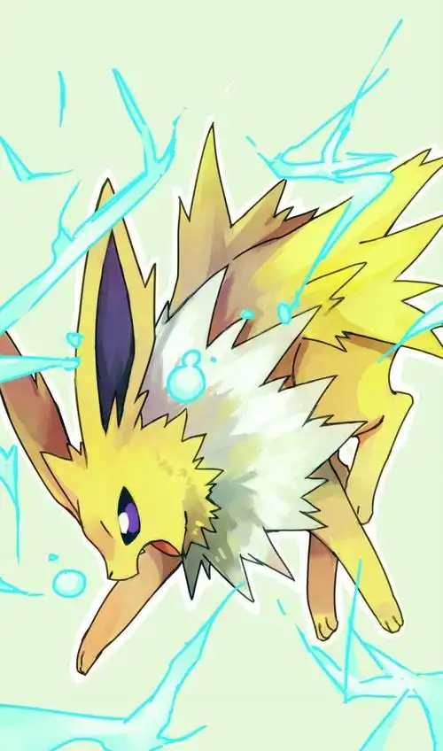 口袋妖怪伊布进化型雷精灵手机壁纸