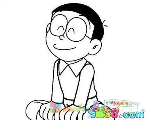 坐着的人物简笔画卡通人物