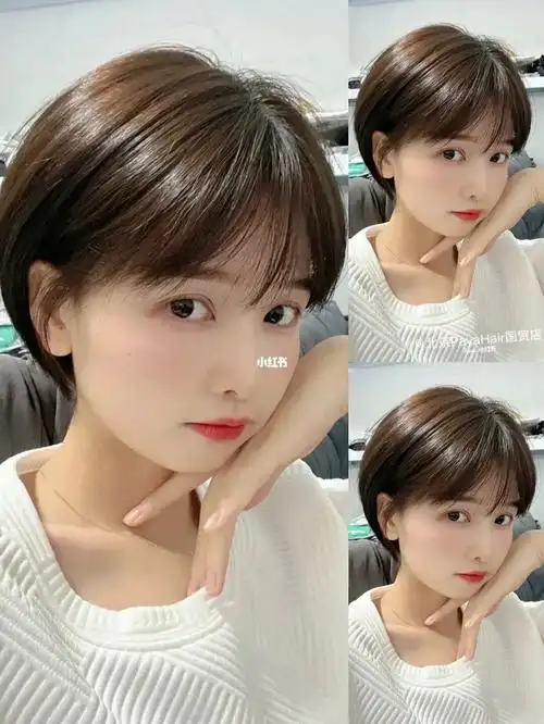 圆方脸女生很适合的小清新短发日常免打理
