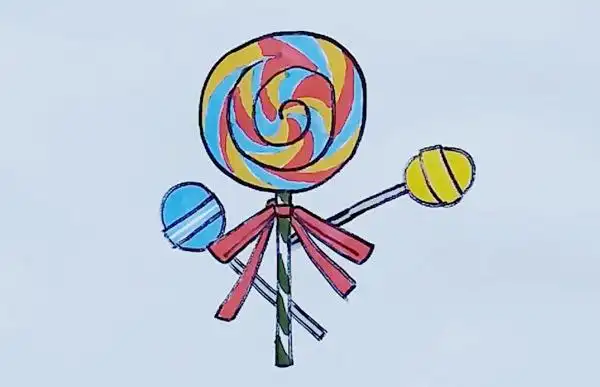 棒棒糖简笔画棒棒糖简笔画彩色