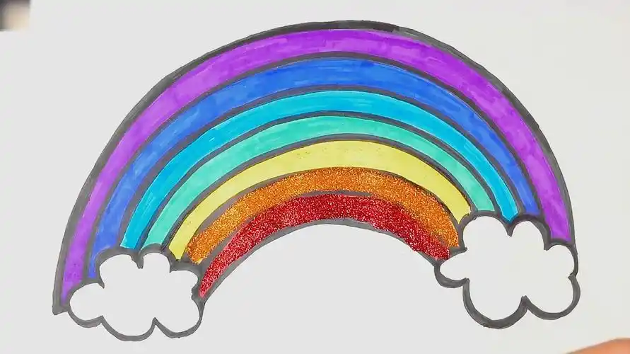 彩虹怎么画简单又好看 彩虹怎么画简单又好看云怎么画