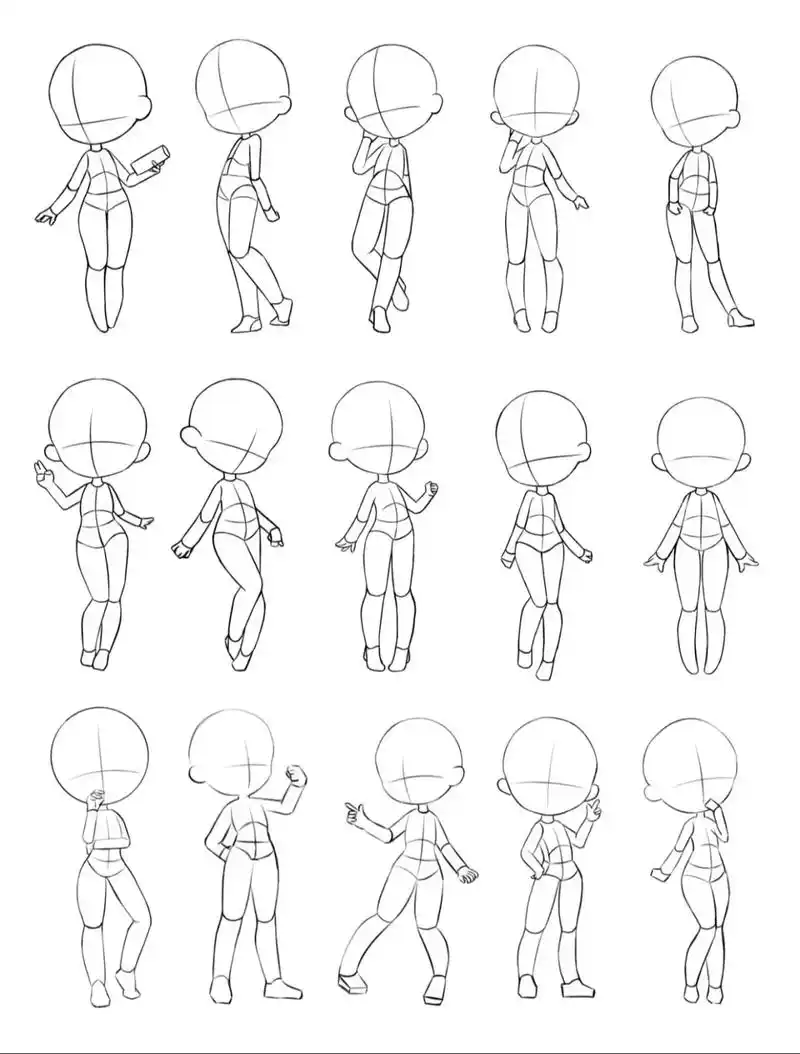 三头小可爱(29>11 )☆#q版人物 #二次元 #保姆级画手教 - 抖音