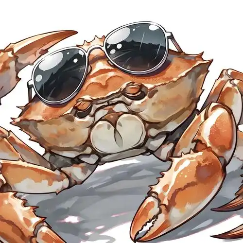 一组超萌的螃蟹头像来啦～ 每只都独一无二,有的戴着小墨镜耍酷,有的