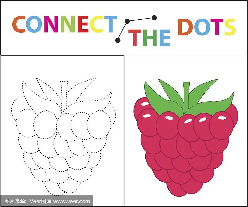 适合学龄前儿童.在虚线上圈出并画出来.着色页面.矢量插图.