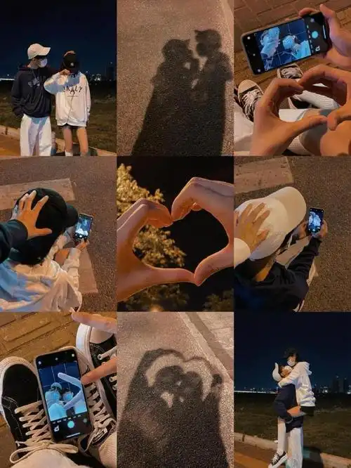 ins/情侣不露脸拍照姿势!