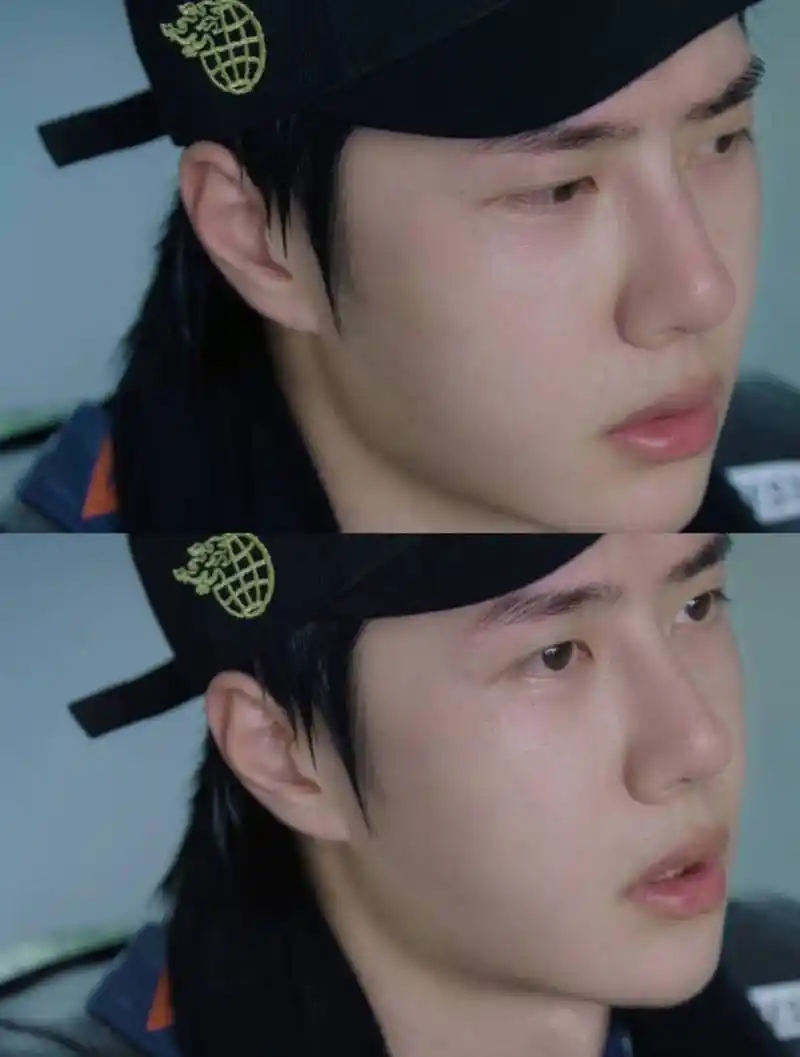 纪录片《我的时代和我2》中的素颜王一博93 看上去非常干净,皮肤有