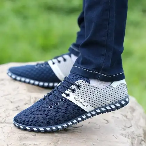 老北京布鞋男士运动百搭网鞋休闲潮流透气网面鞋软底防臭板鞋夏季
