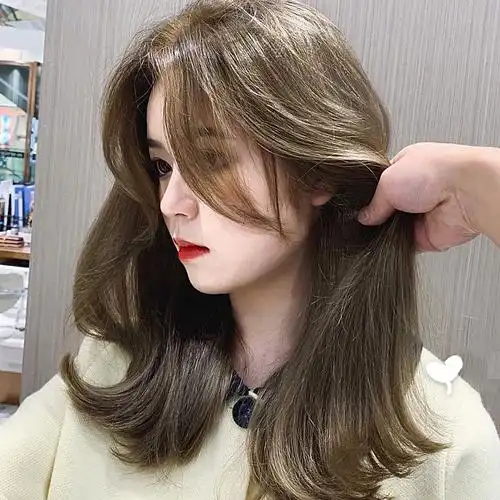 青色亚麻麻色染发剂膏脏青木奶茶灰棕头颜色直接彩染