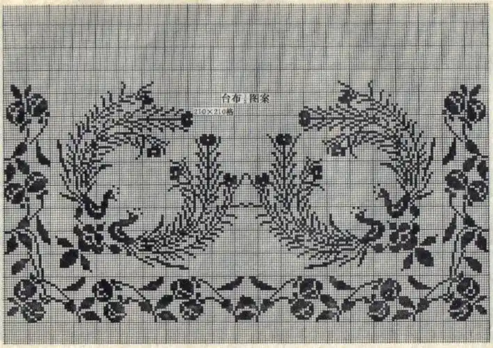 【转载】八十年代的钩针蕾丝方格图案