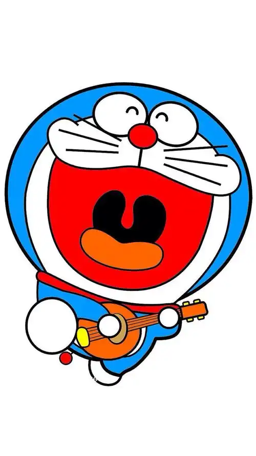 蓝胖子 哆啦a梦 手机 锁屏 壁纸 蓝色 卡通 …-堆糖,美好生活研究所