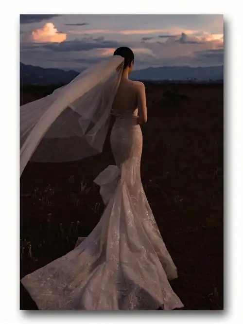 第041位女神78拍出绝美背影杀婚纱照