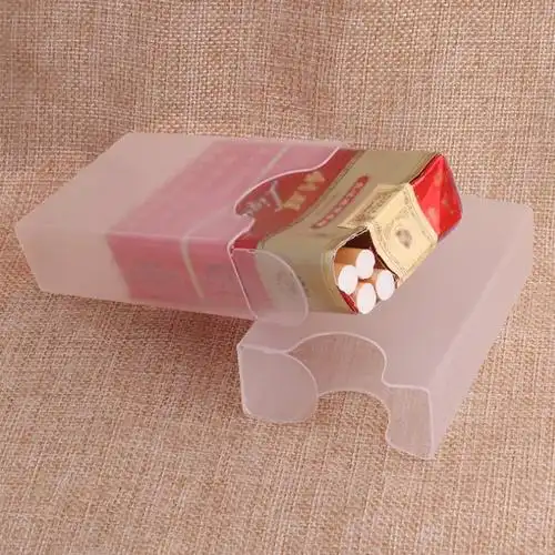 批发正品中港环保塑料香烟盒创意超薄烟盒套 20支装透明软包烟盒