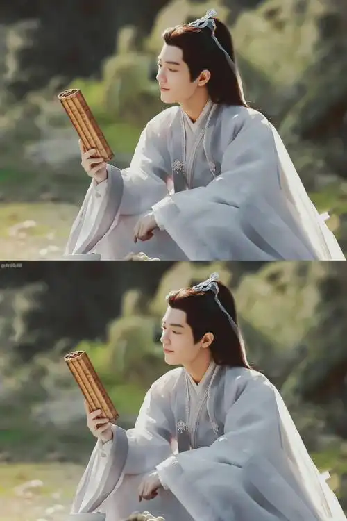 玉骨遥遥相望海报##肖战白衣造型好仙