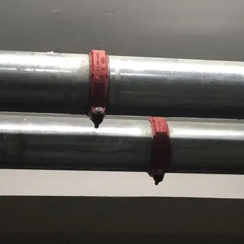 刚性卡箍/沟槽钢卡卡箍管件/消防管卡箍直通/dn50dn65dn80dn100 dn50