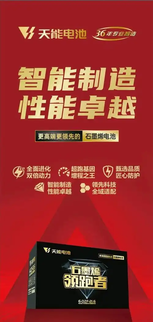 更高端更领先天能石墨烯领跑者电池震撼发布
