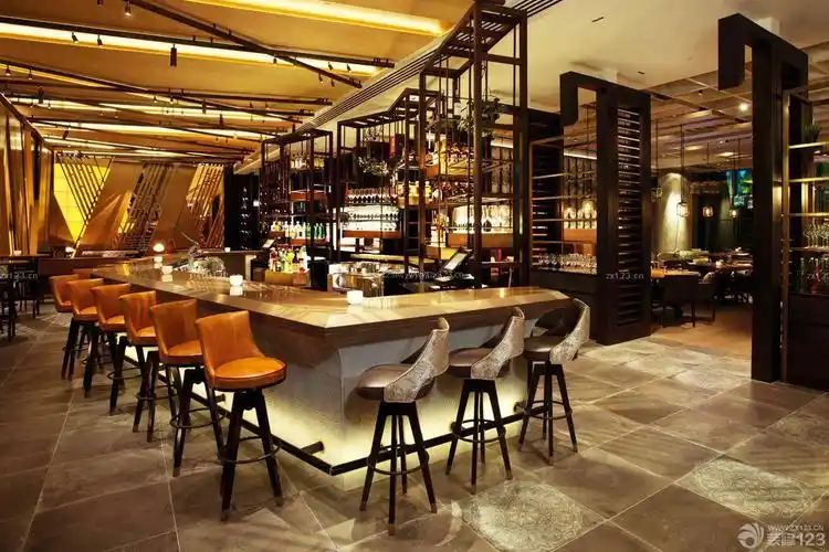 时尚个性酒吧吧台设计效果图鉴赏