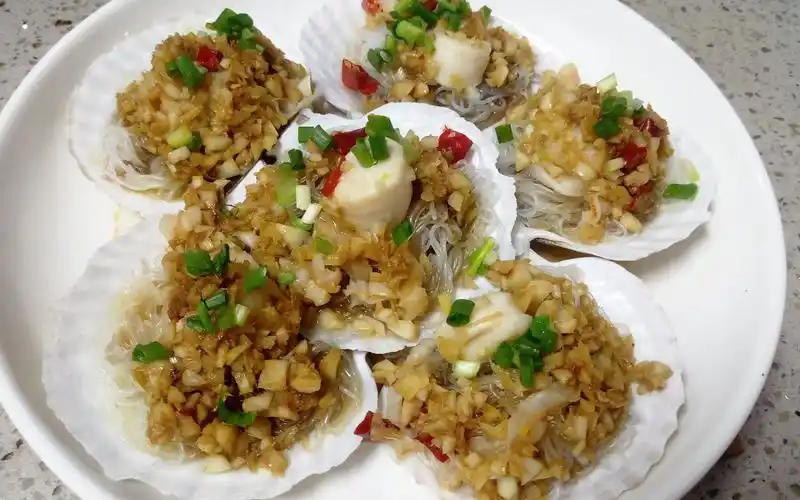 蒜蓉粉丝蒸扇贝这样做好吃简单, 一学就会的扇贝做法, 美味可口