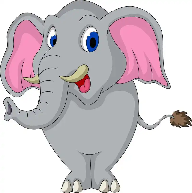 可爱的大象卡通,可爱的大象卡通矢量插画