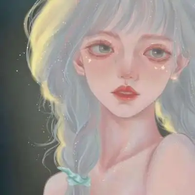 温柔治愈女生手绘头像高清好看的温柔风头像女手绘图片