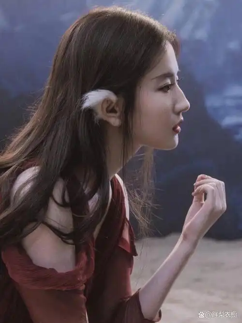 刘亦菲的侧颜照让我明白:即使是"驼峰鼻",也能很美