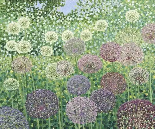 每日绘画素材分享之《点画》来自susan entwistle的点彩世界