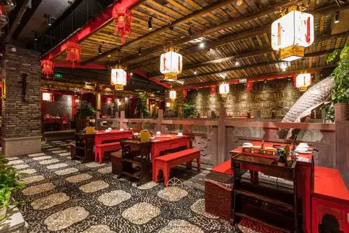 海口大龙翻印老成都火锅空间摄影