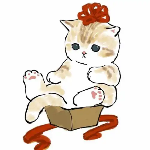 微信流行好看的圣诞猫咪头像