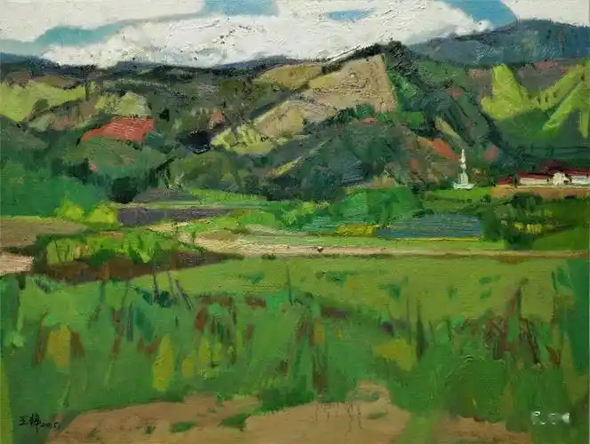 100x80 王辉 2020年李家峡山水 80x100 王辉 2020年更多2020作品布面